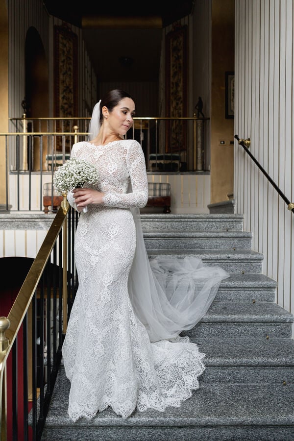 Vestido de noiva Vanessa branco marfim