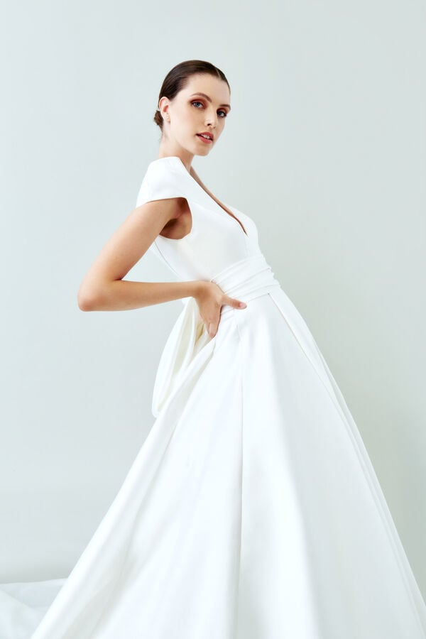 Vestido de Noiva Diana branco marfim