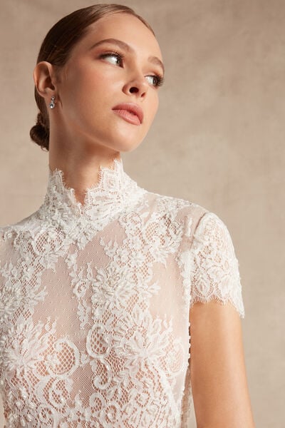 Short-Sleeved Lace Body
