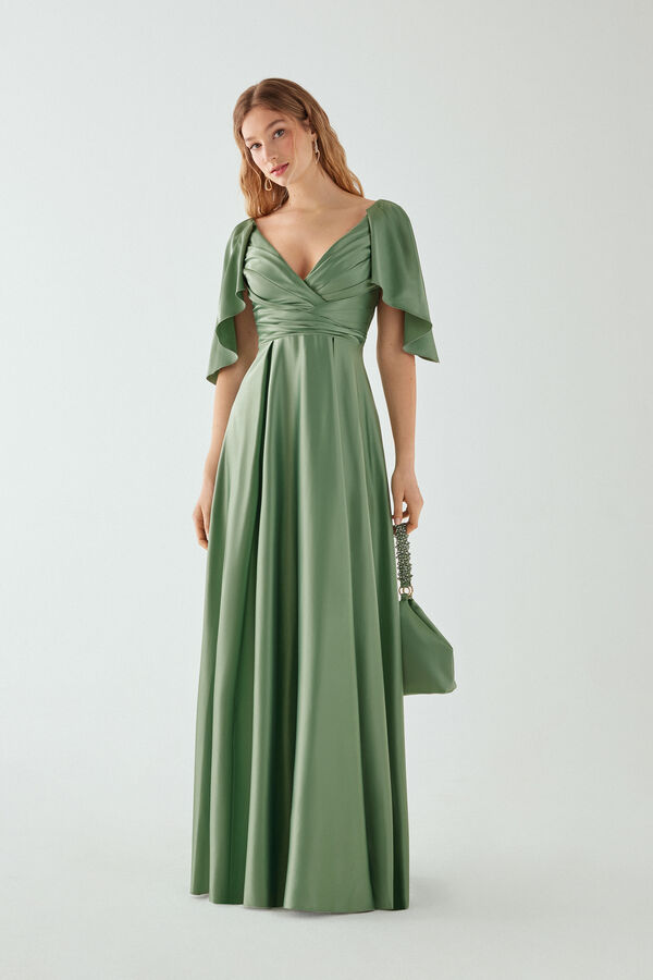 Long Dress Zaffiro sage green