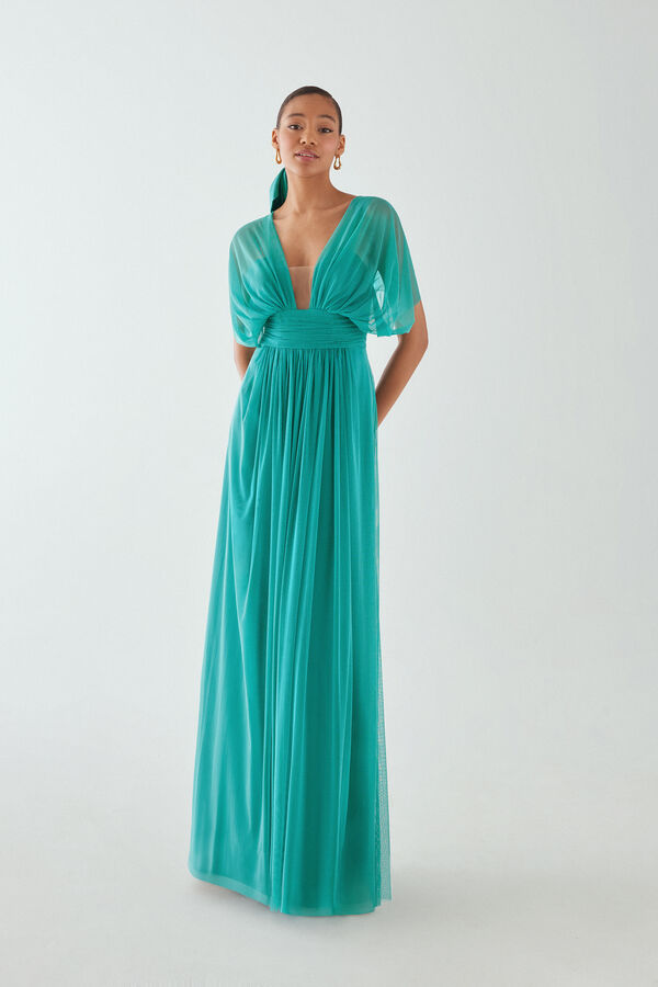 Langes Kleid Venezia emerald dream