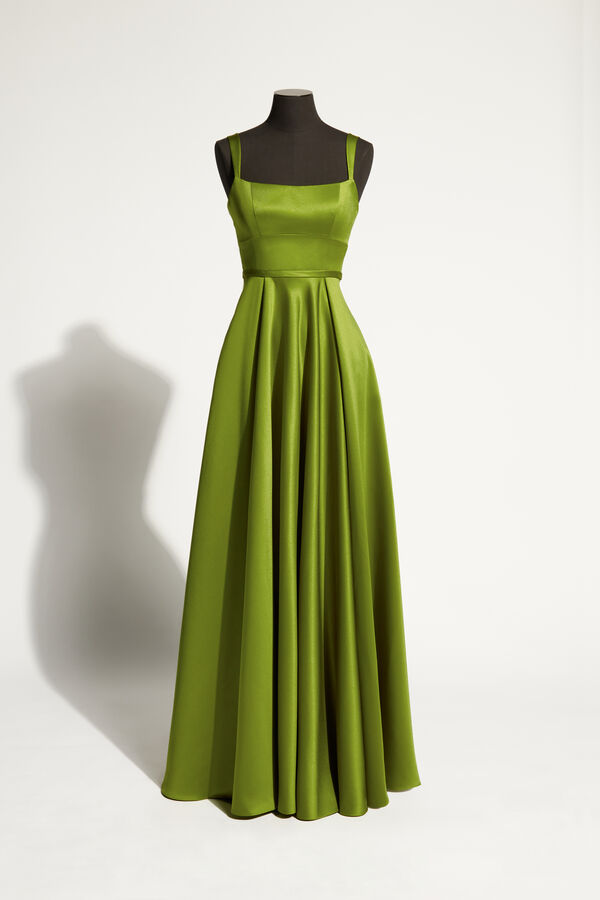 Firenze Long Dress surreal green