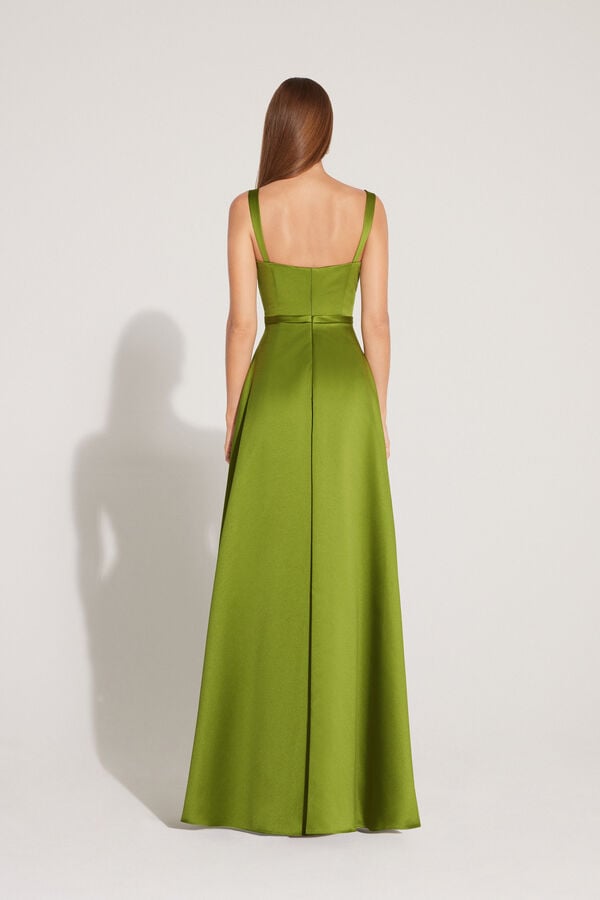 Firenze Long Dress surreal green