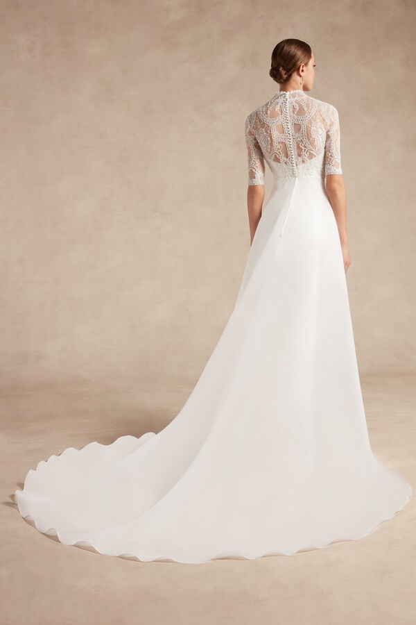Sandrine Bridal Gown bianco seta