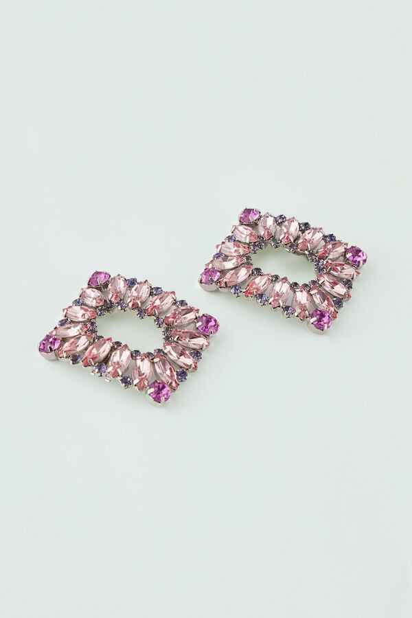 Jeweled shoe clips bubble pink fantasia