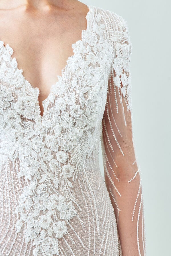 Wedding Gown Fabia avorio/cristallo