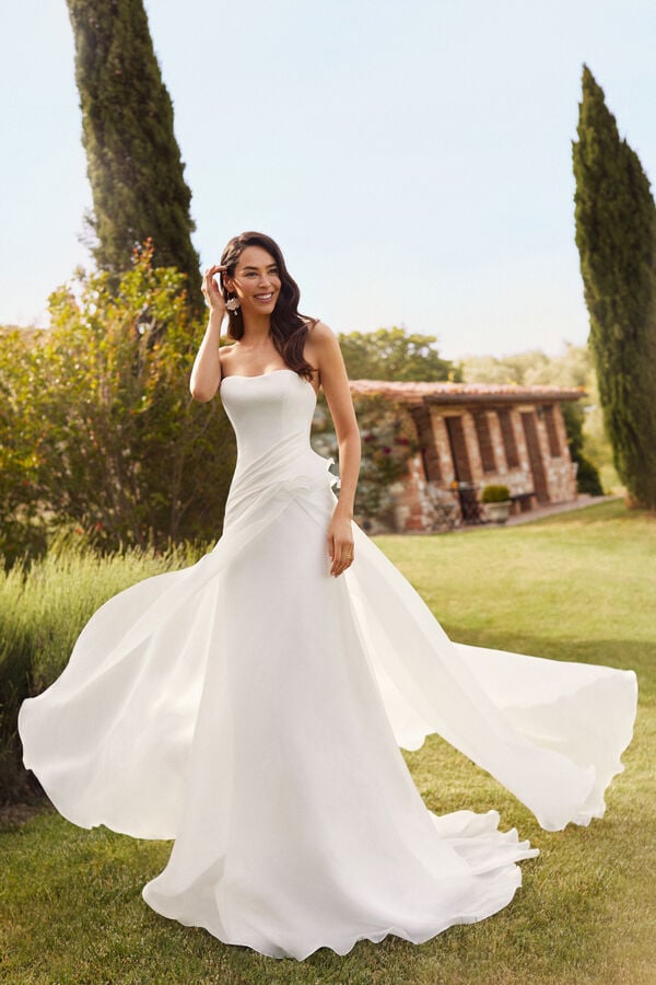 Vestido de noiva Amanda branco marfim