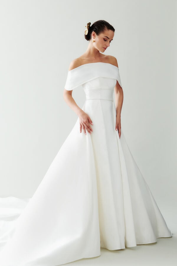 Vestido de novia Ludovica blanco marfil