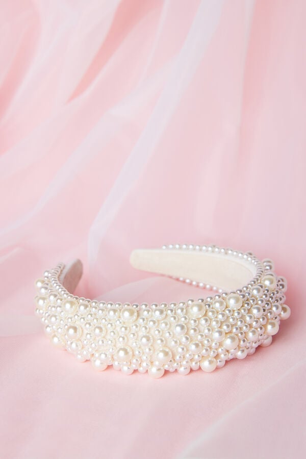 Pearl Headband ivory