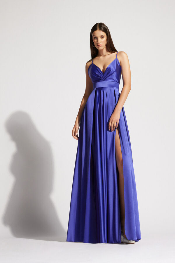 Roma long dress moonlite blue