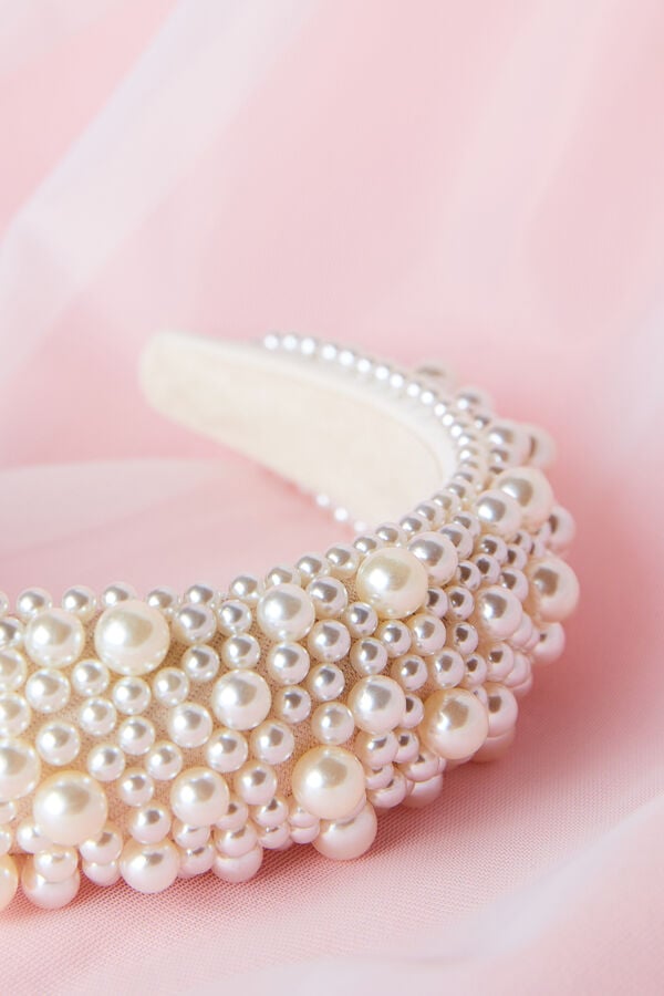 Pearl Headband ivory