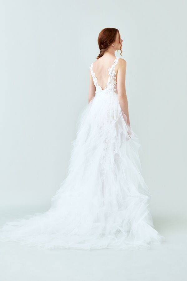 Bridal Gown Veronica with tutlle ivory