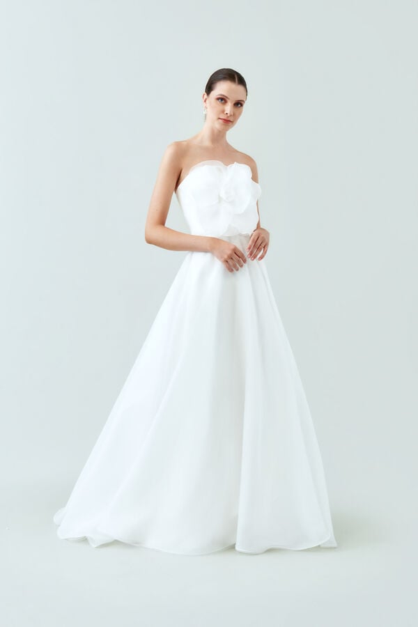 Vestido de noiva Grace branco marfim
