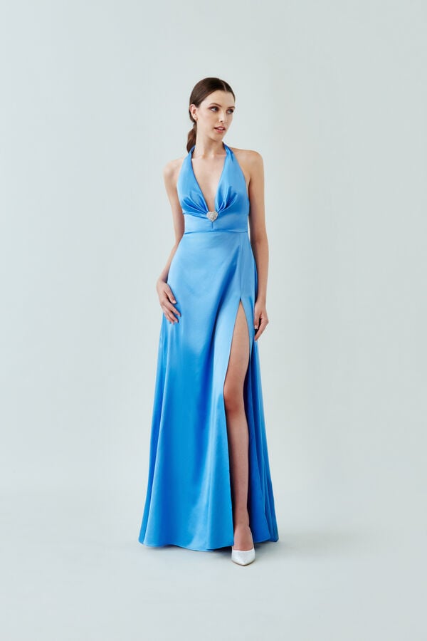 Long Dress Cygnus jewel blue