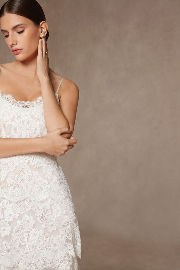 Vestido de noiva Megan branco marfim