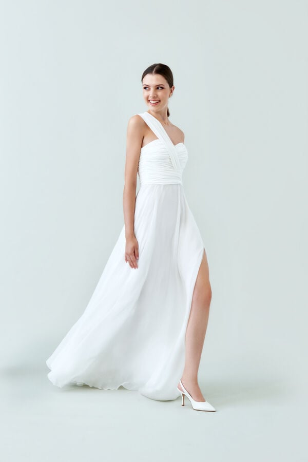 Vestido de Noiva Sabry branco marfim
