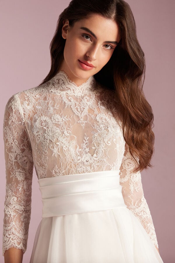 Vestido de novia Flavia blanco marfil