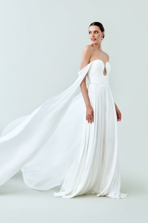 Vestido de noiva Luna branco marfim
