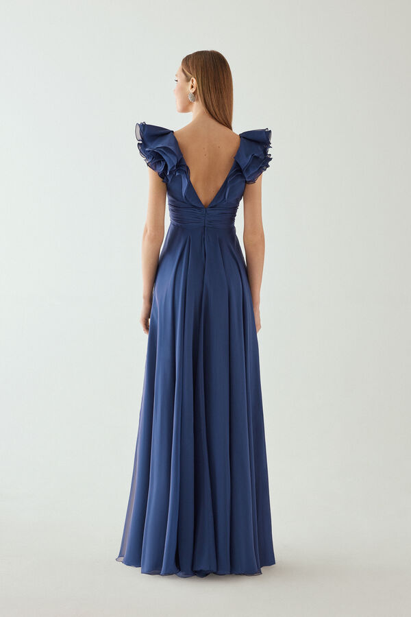 Siviglia long dress ocean blue