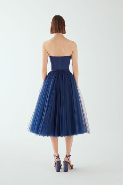 Tulle midi skirt