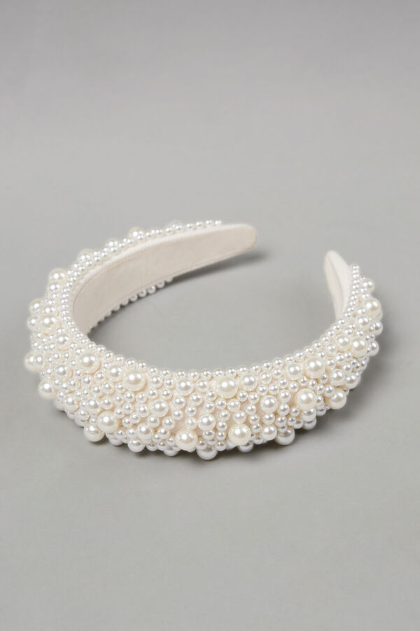 Pearl Headband avorio