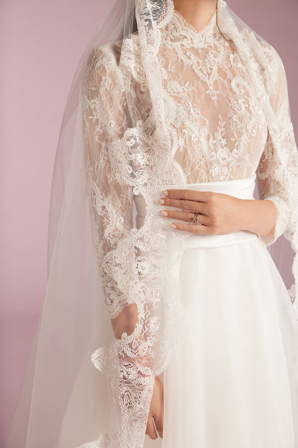 Tulle Veil avorio