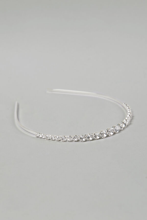 Strass Headband silver