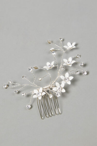 Comb with flower strass