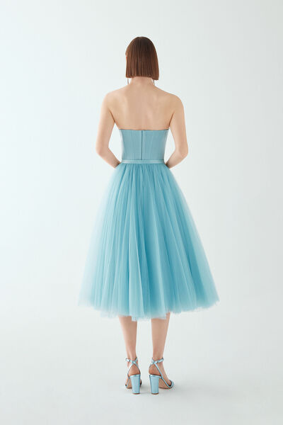 Jupe midi en tulle