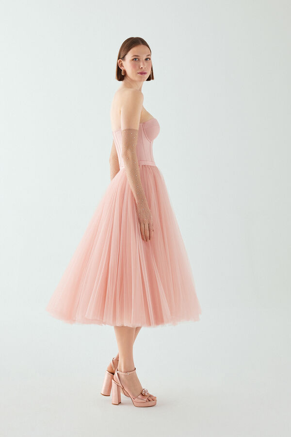 Tulle midi skirt 