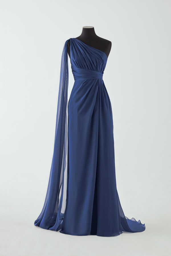 Acquamarina long dress ocean blue