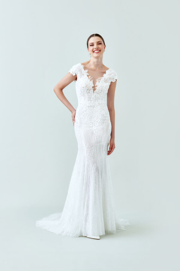 Robe de Mariée Cinzia blanc ivoire