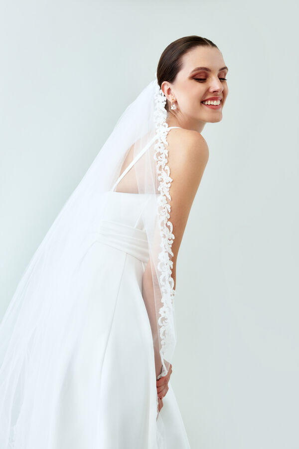 Tulle Veil avorio