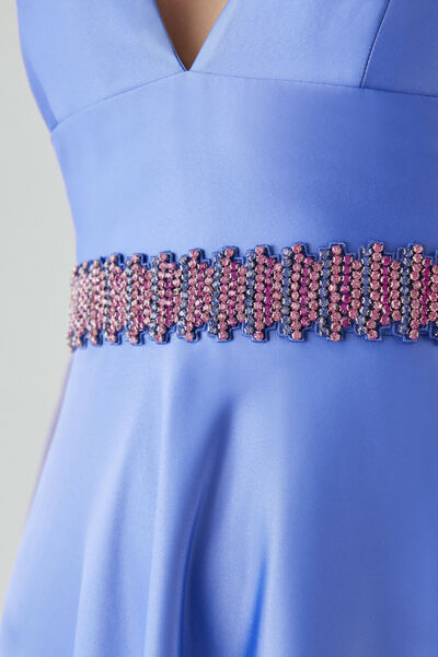 Belt with rhinestones