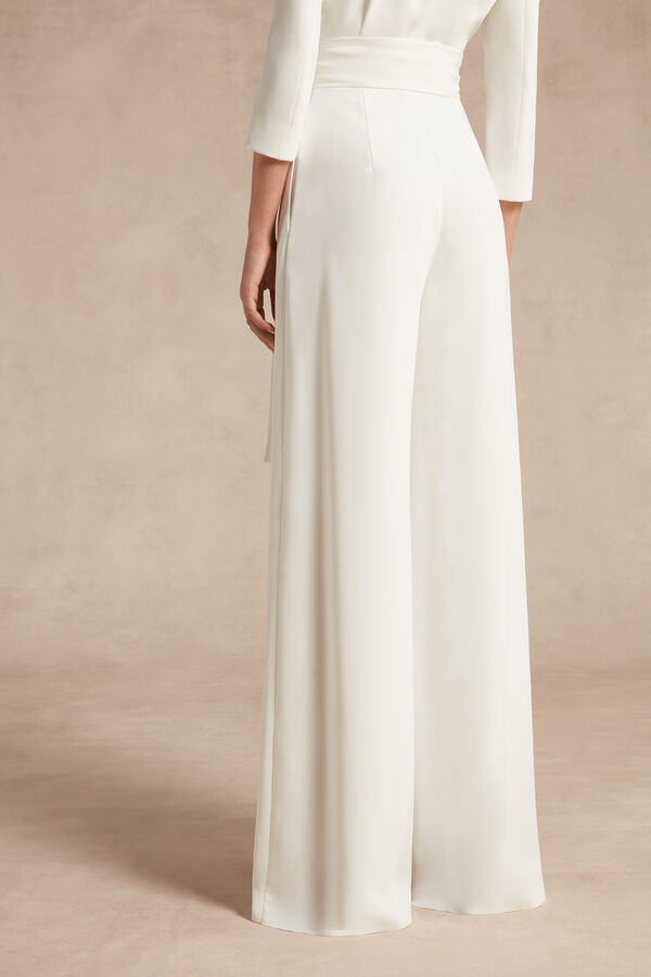 Crêpe Couture Palazzo Trousers 