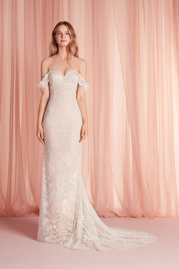 Eva Bridal Gown avorio fantasia nudo