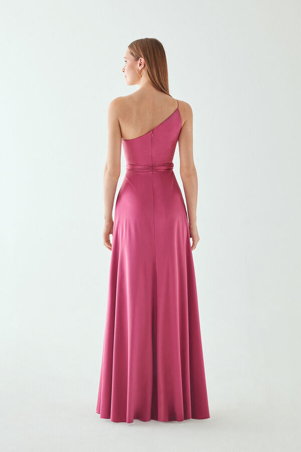 Aruba One-Shoulder Dress land rose