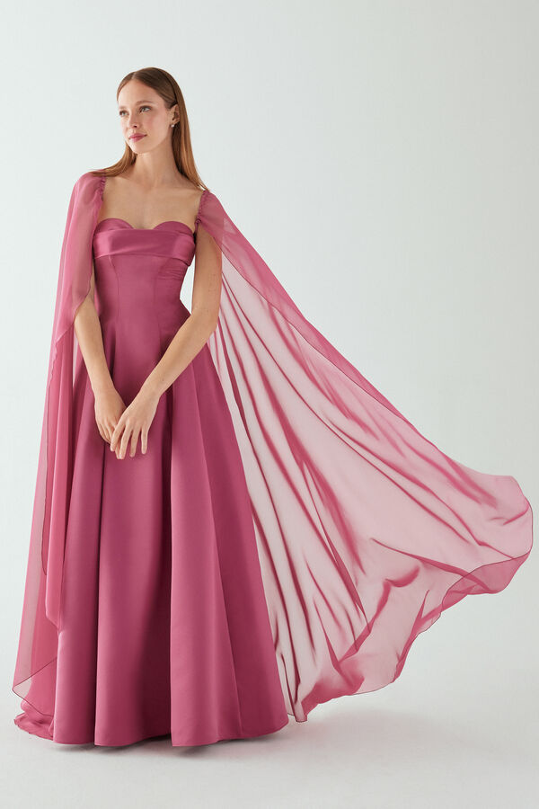 Chiffon Sleeves land rose