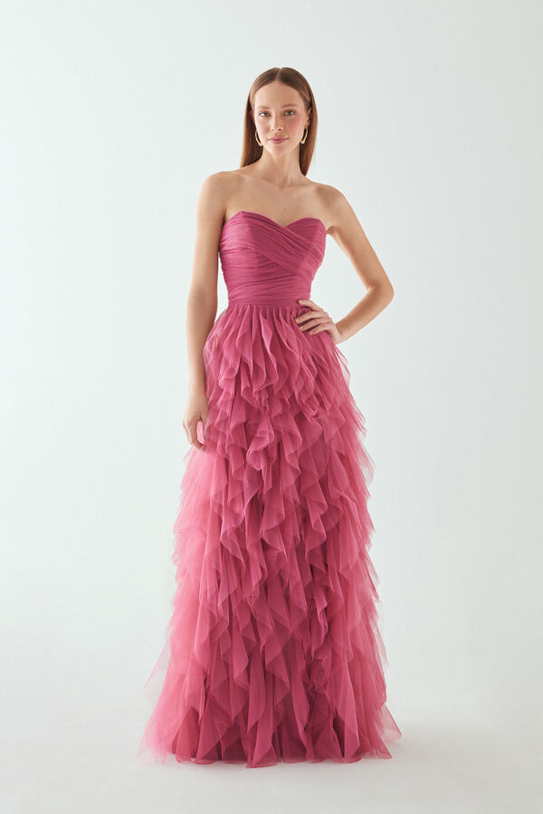 Vestido comprido Miami land rose