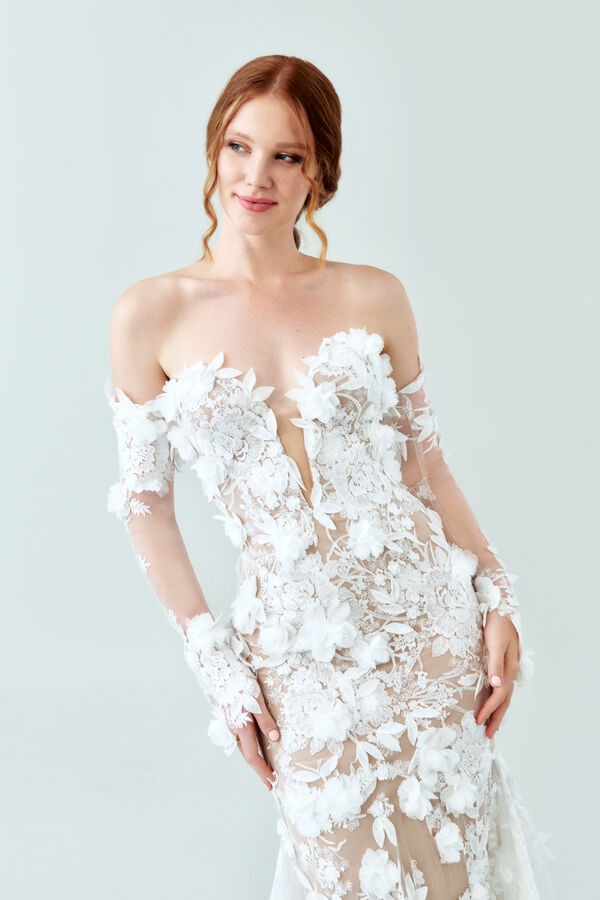 Donatella bridal gown avorio/nudo