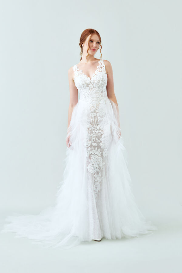 Bridal Gown Veronica with tutlle avorio